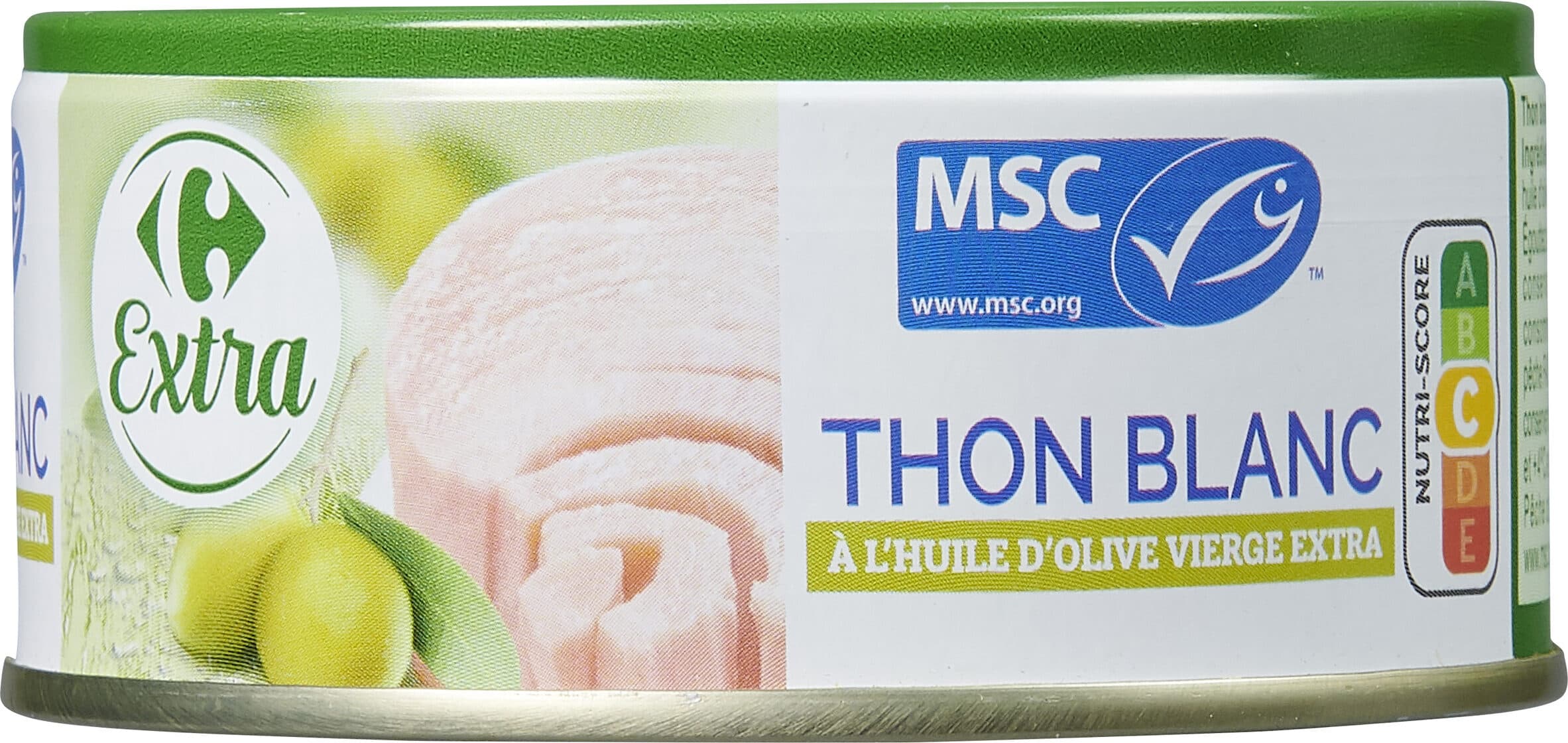 Carrefour Thon blanc à l'huile d'olive vierge extra packshot
