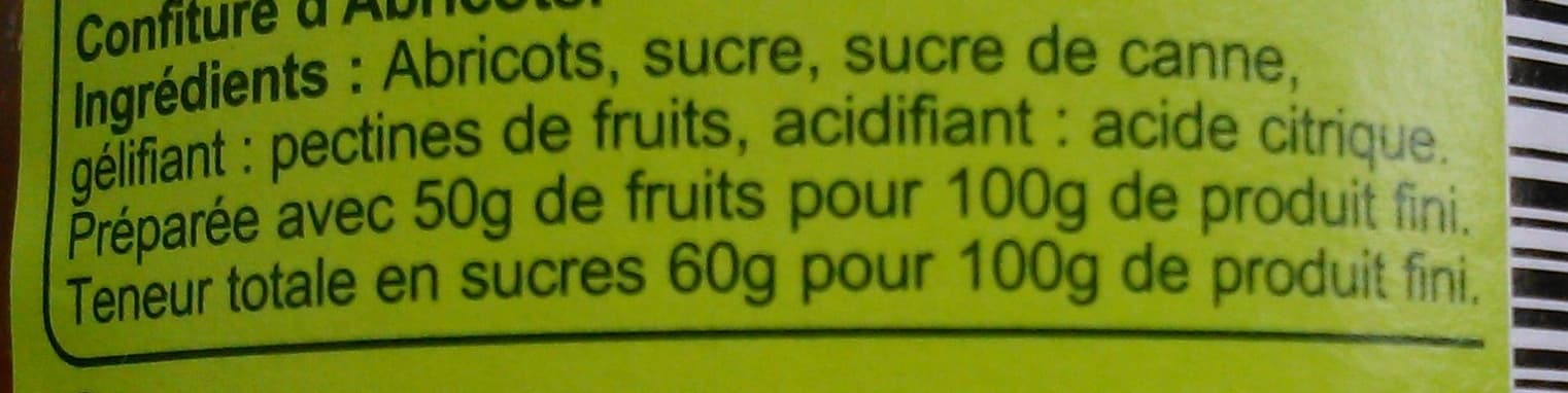 Carrefour Confiture Abricots packshot