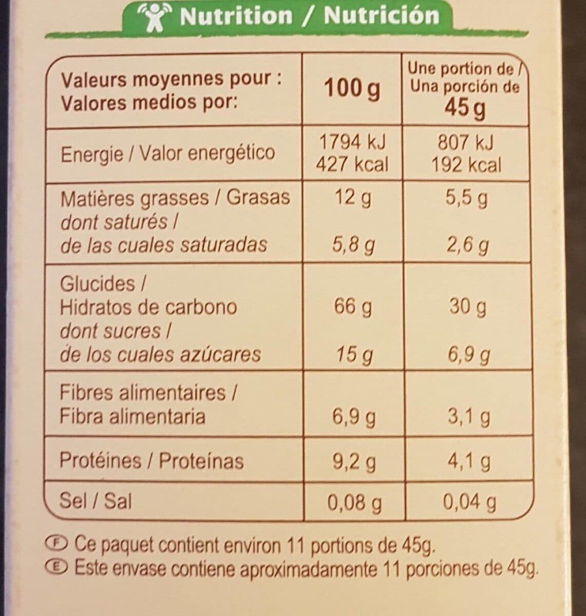 Carrefour BIO Croustillant Chocolat quinoa packshot