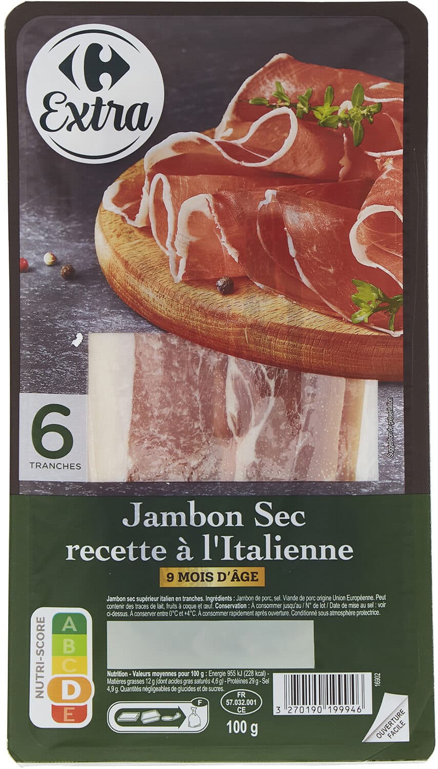 Carrefour Prosciutto crudo Stagionato packshot
