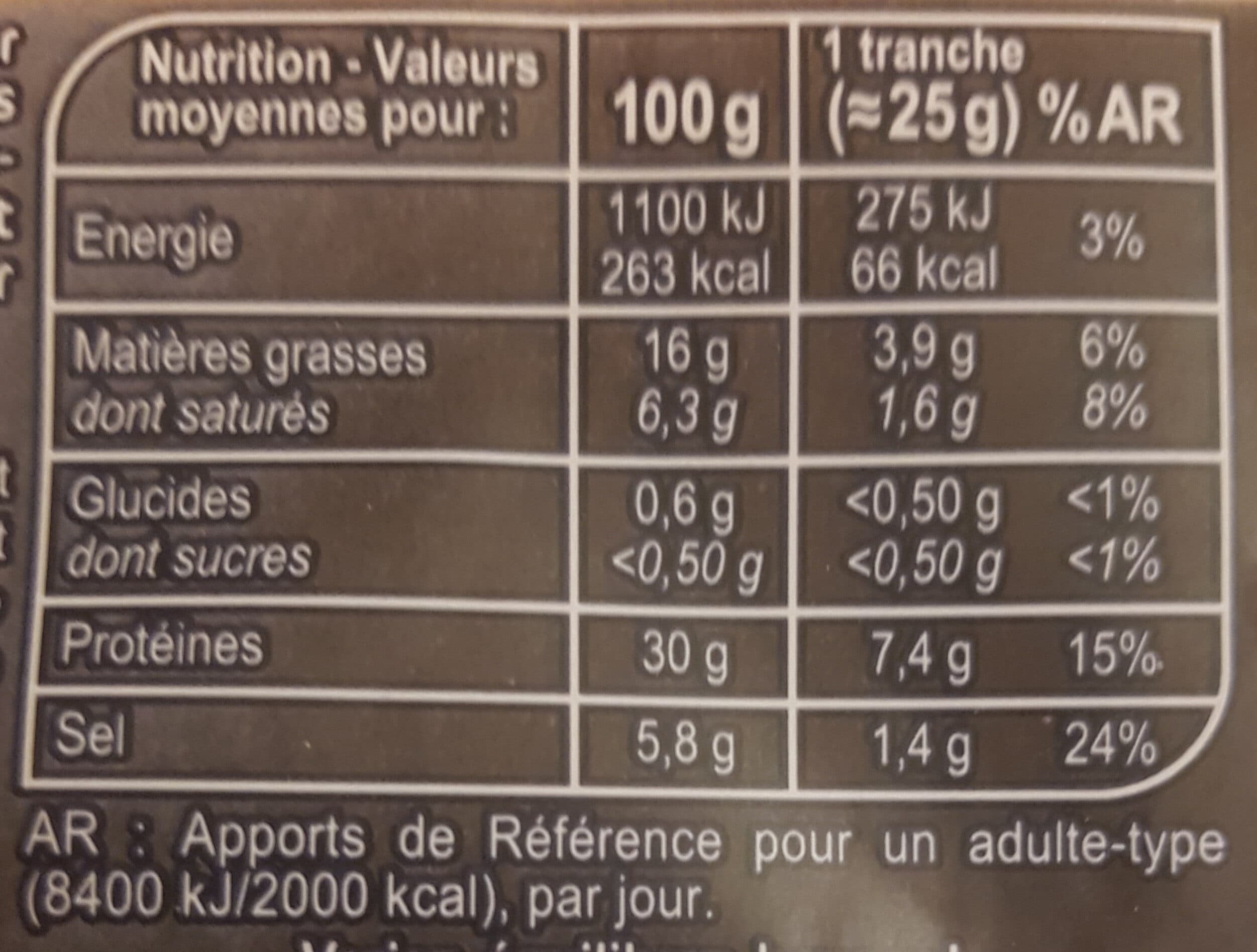 Carrefour Jambon sec 7 mois d'âge packshot