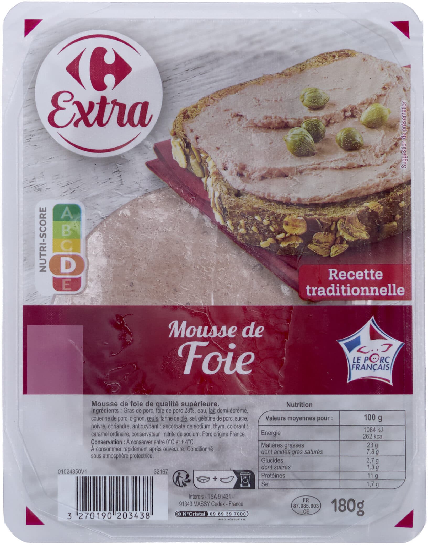 Carrefour Mousse de foie packshot