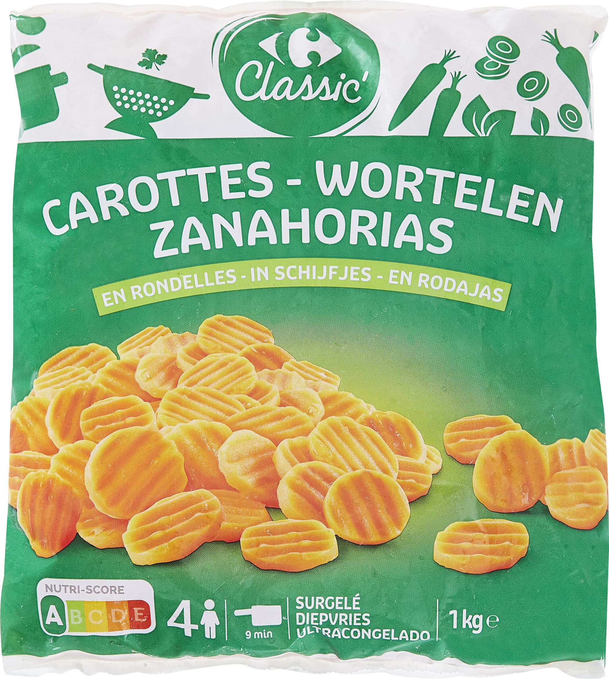 Carrefour Carottes En rondelles packshot