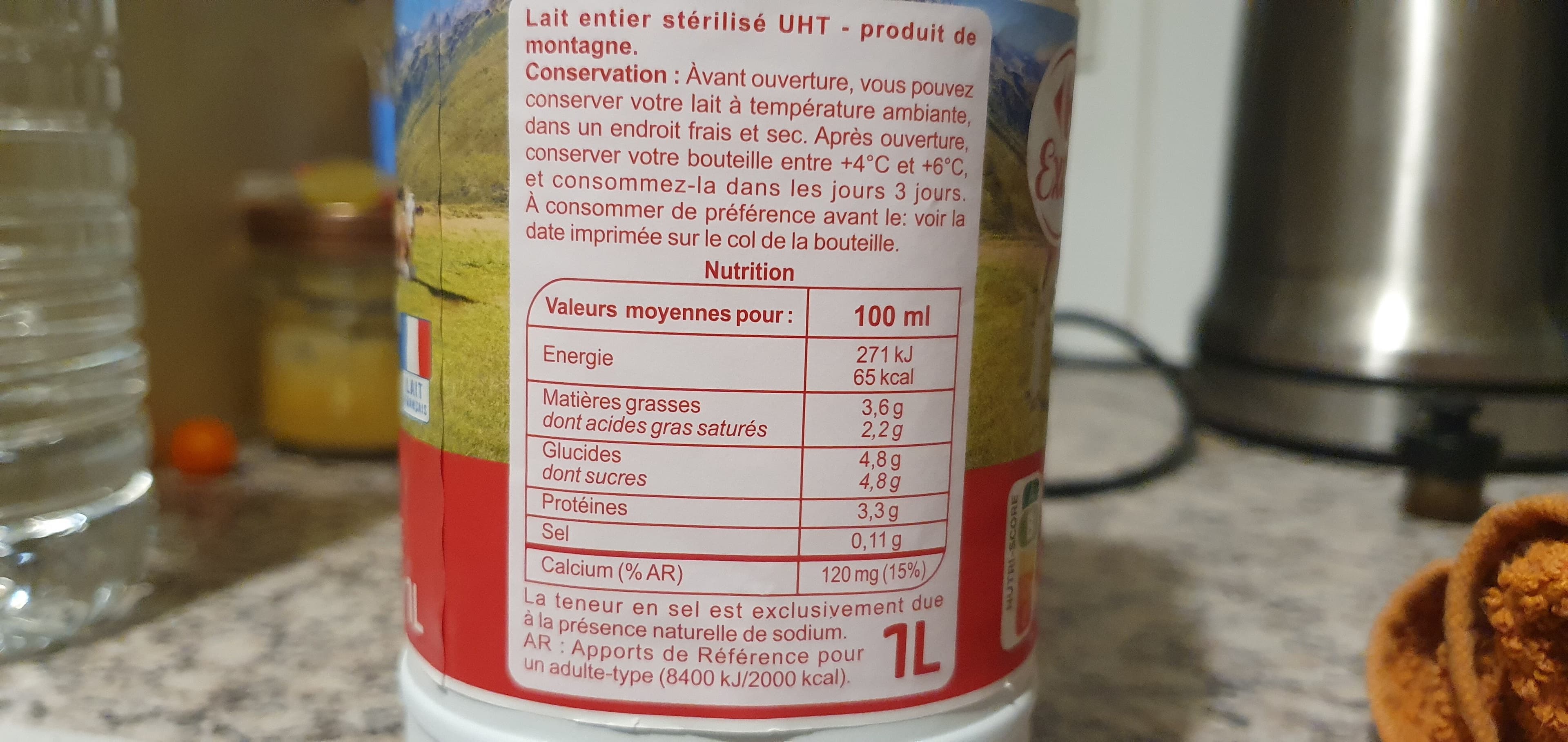 Carrefour Lait de Montagne Entier packshot