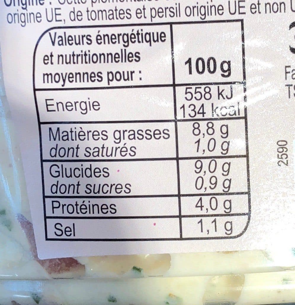 Carrefour Piémontaise au jambon packshot