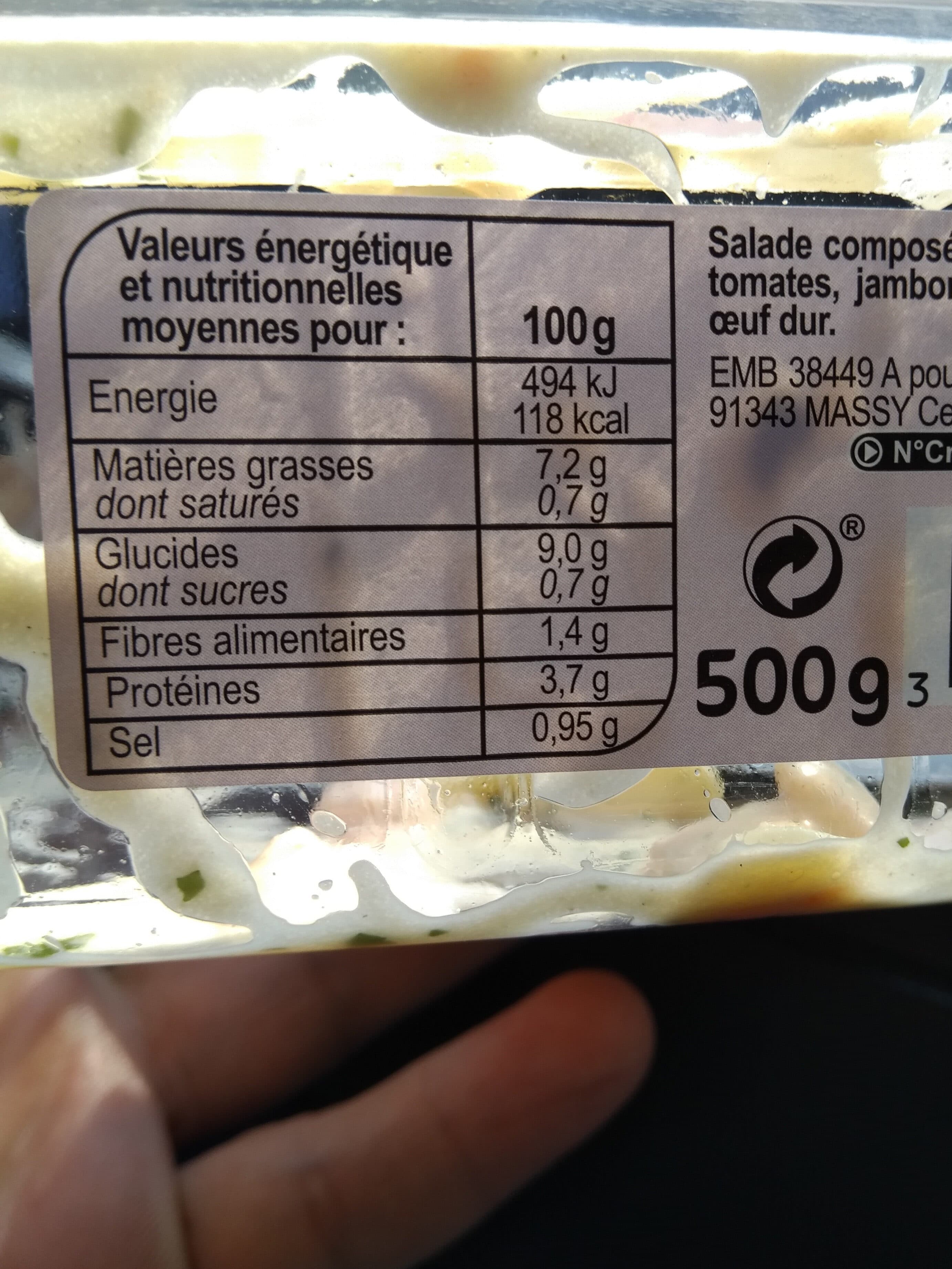 Carrefour Piémontaise au jambon packshot