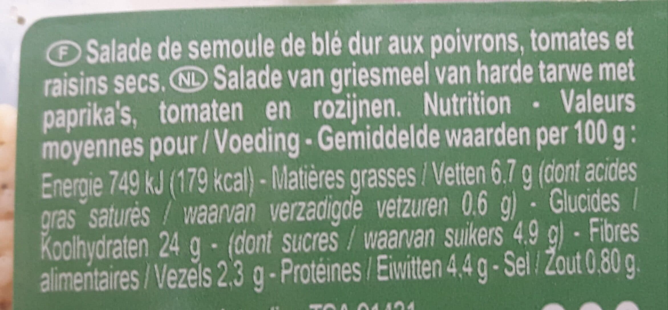 Carrefour Taboulé oriental packshot