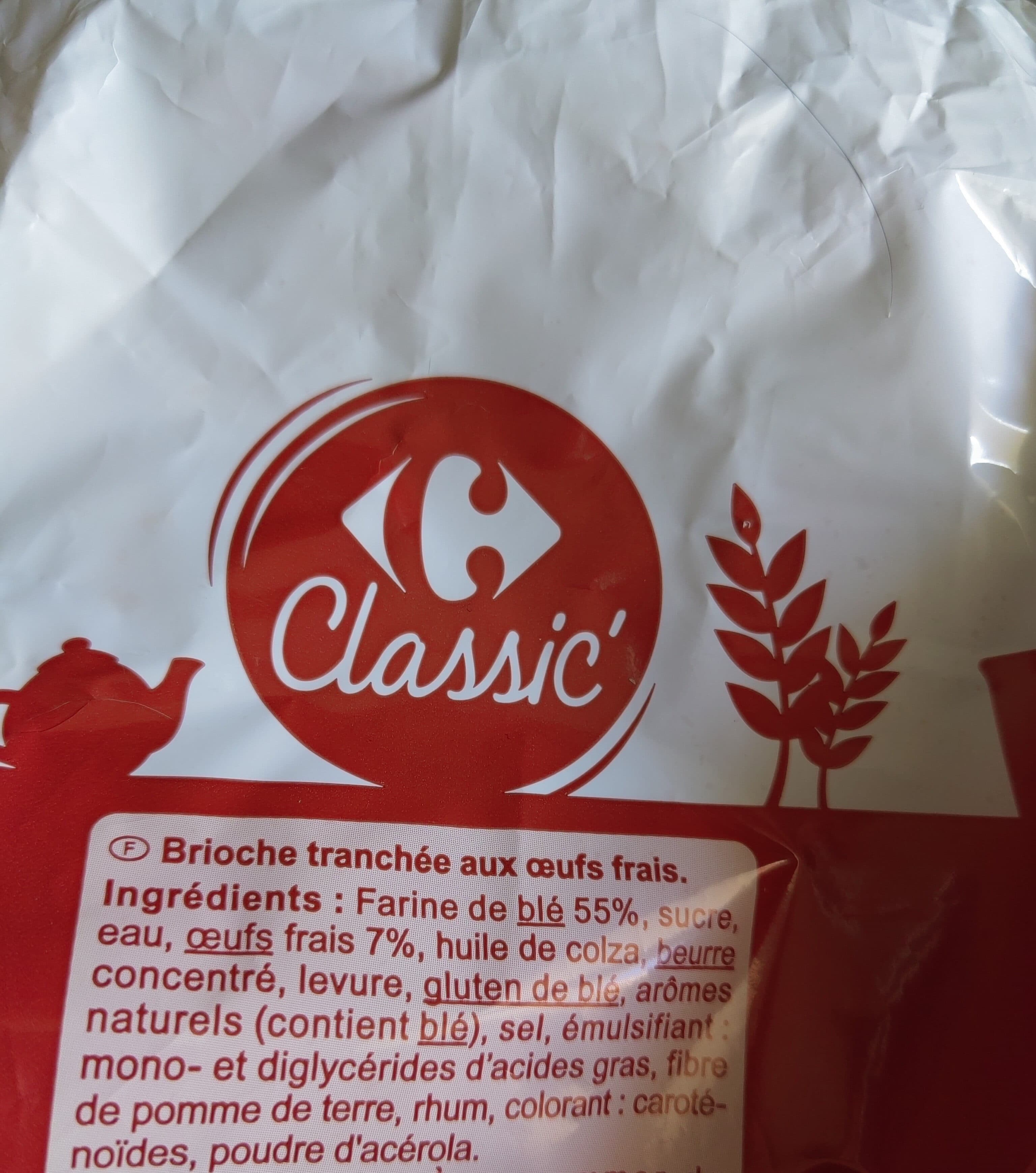 Carrefour Brioche Tranchée packshot