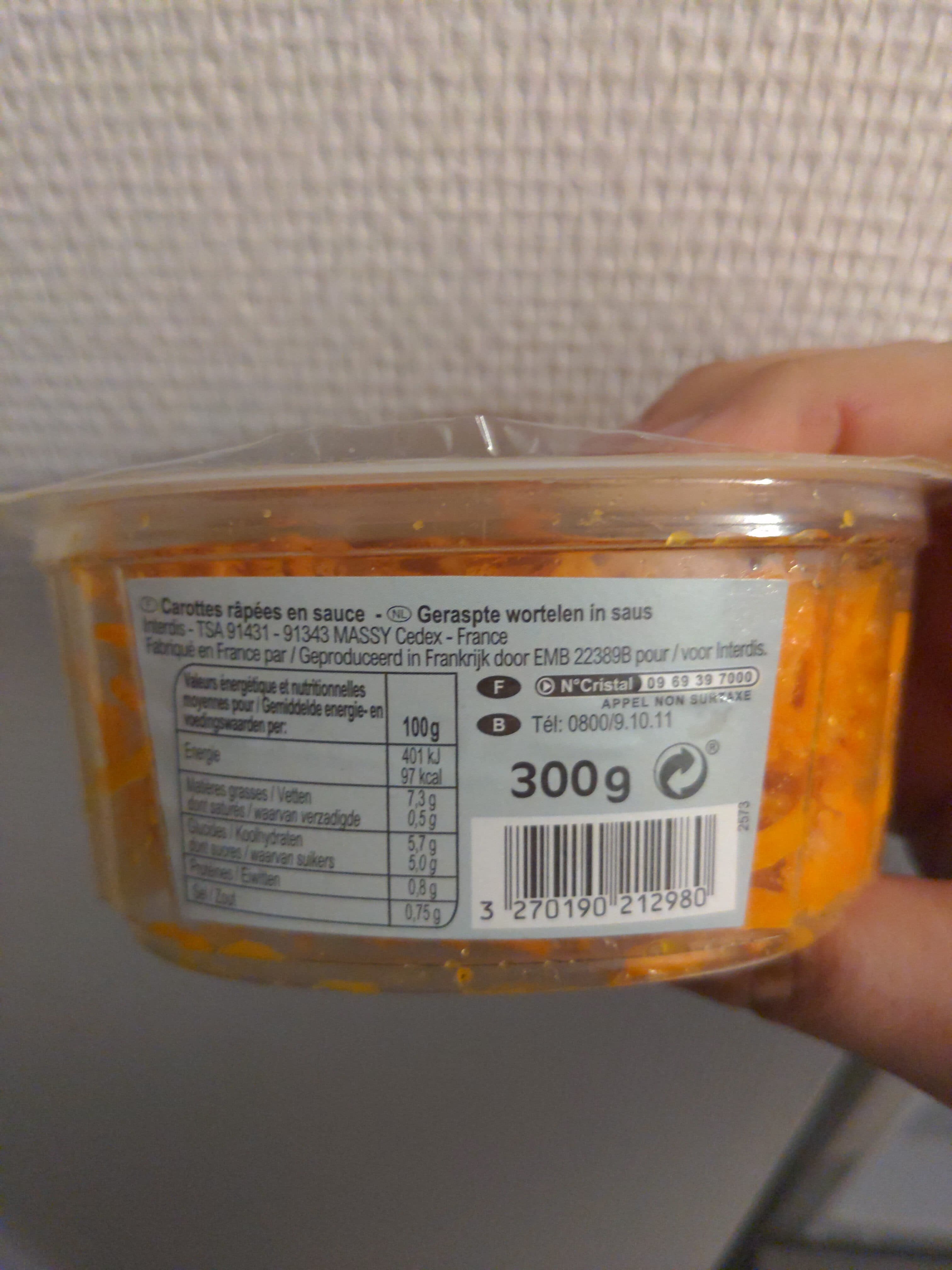 Carrefour Carottes râpées au jus de citron de sicile packshot