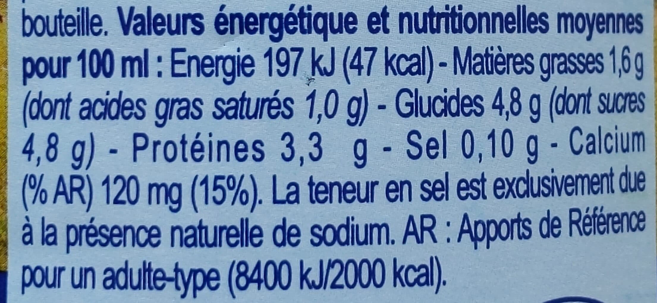 Carrefour Lait de montagne demi-écrémé packshot