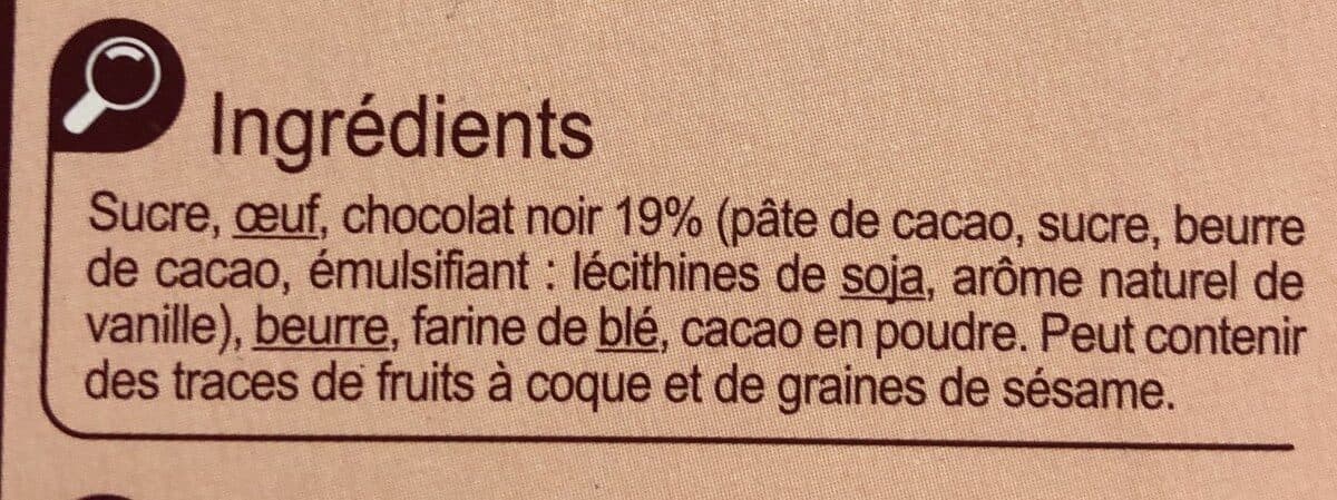 Carrefour 2 Moelleux Chocolat packshot