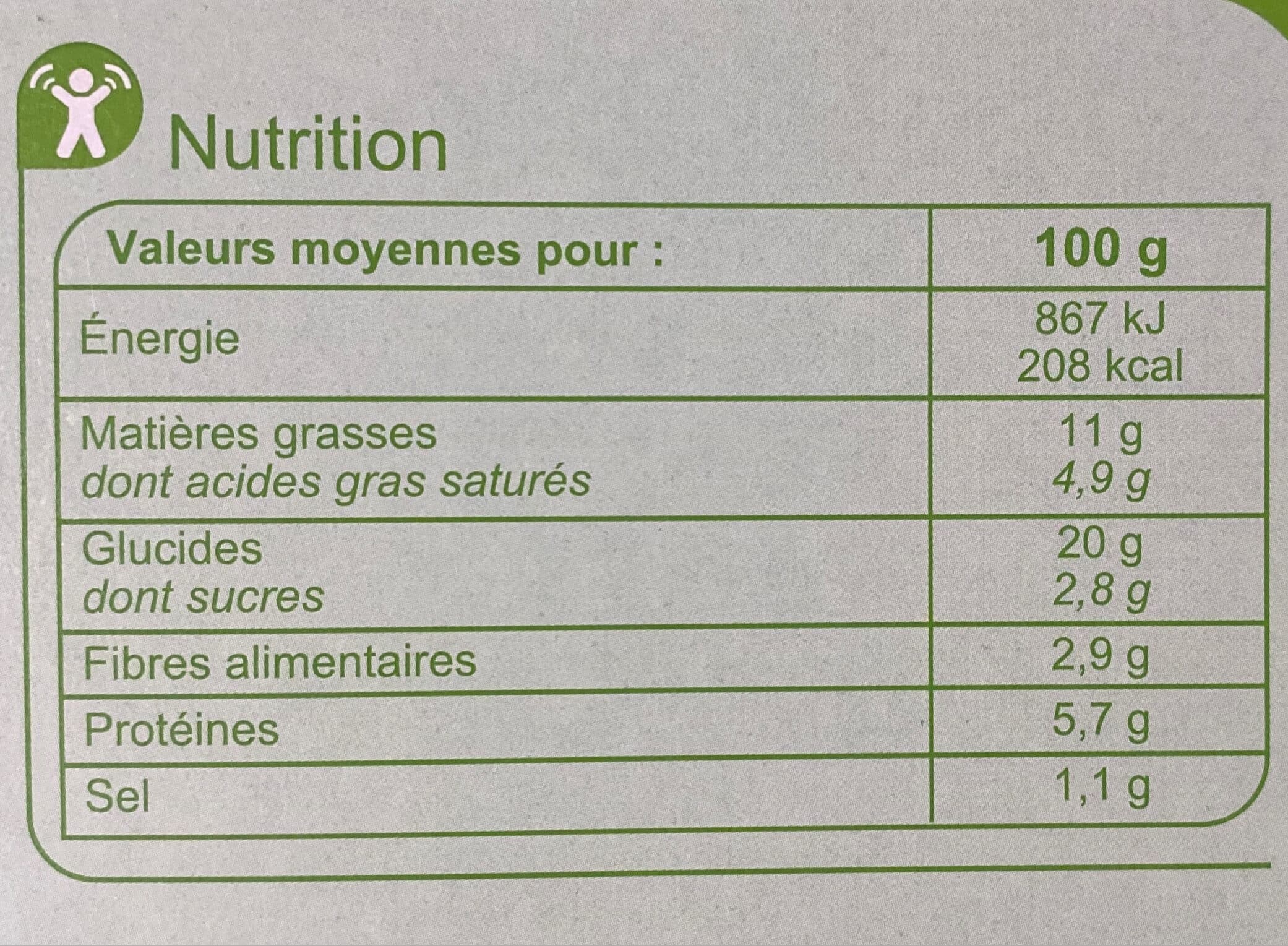Carrefour Tarte poireaux packshot