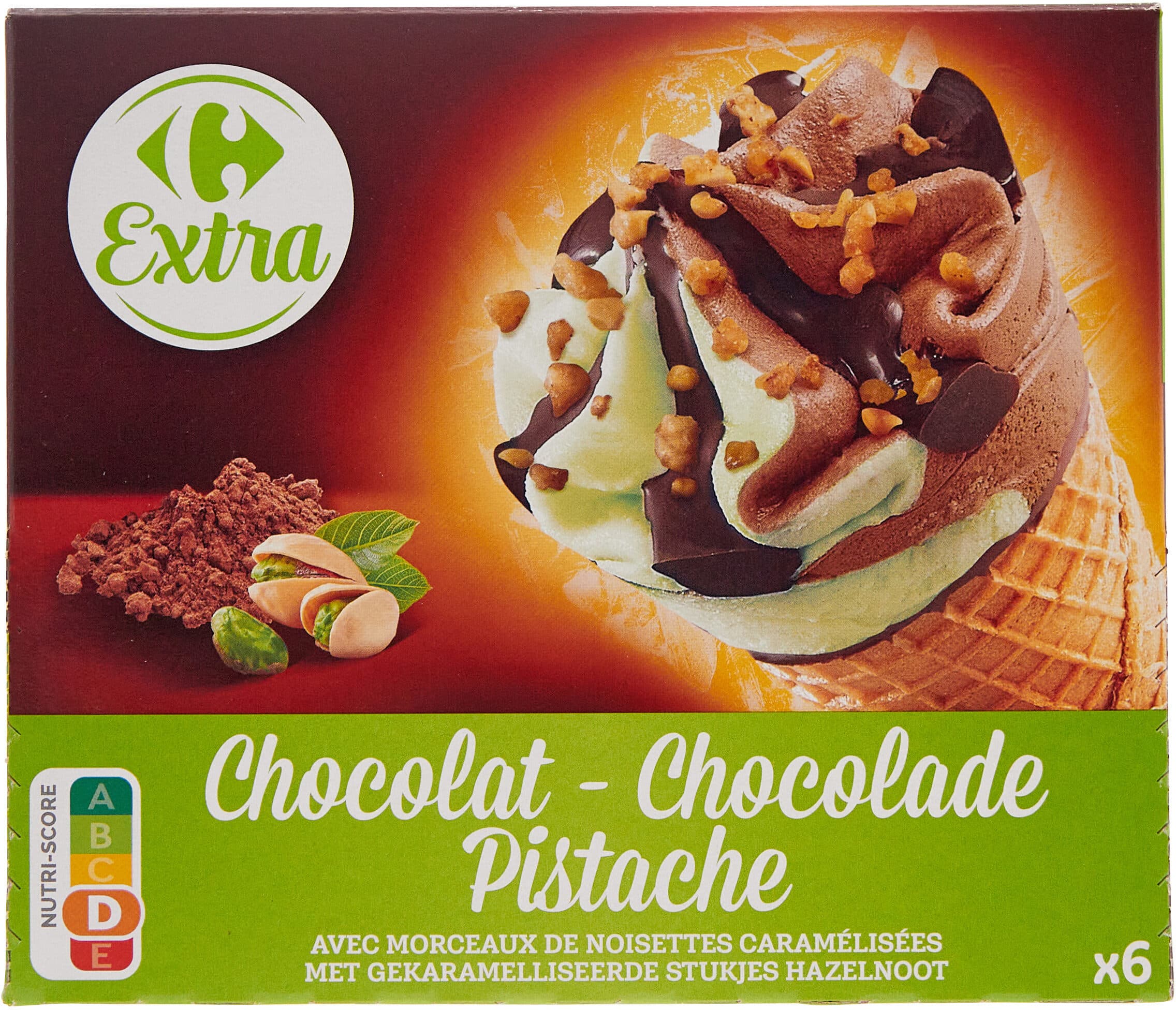 Carrefour Chocolat Pistache packshot