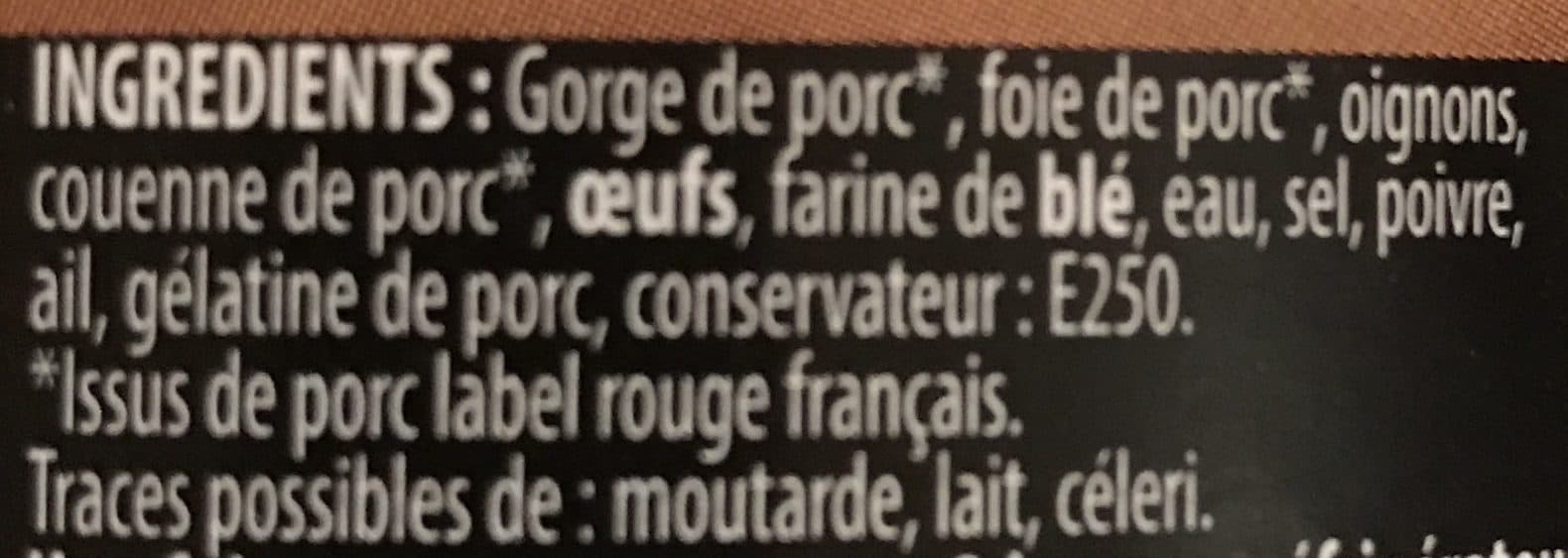 Binic Gastronomie Pâté de Campagne Breton packshot