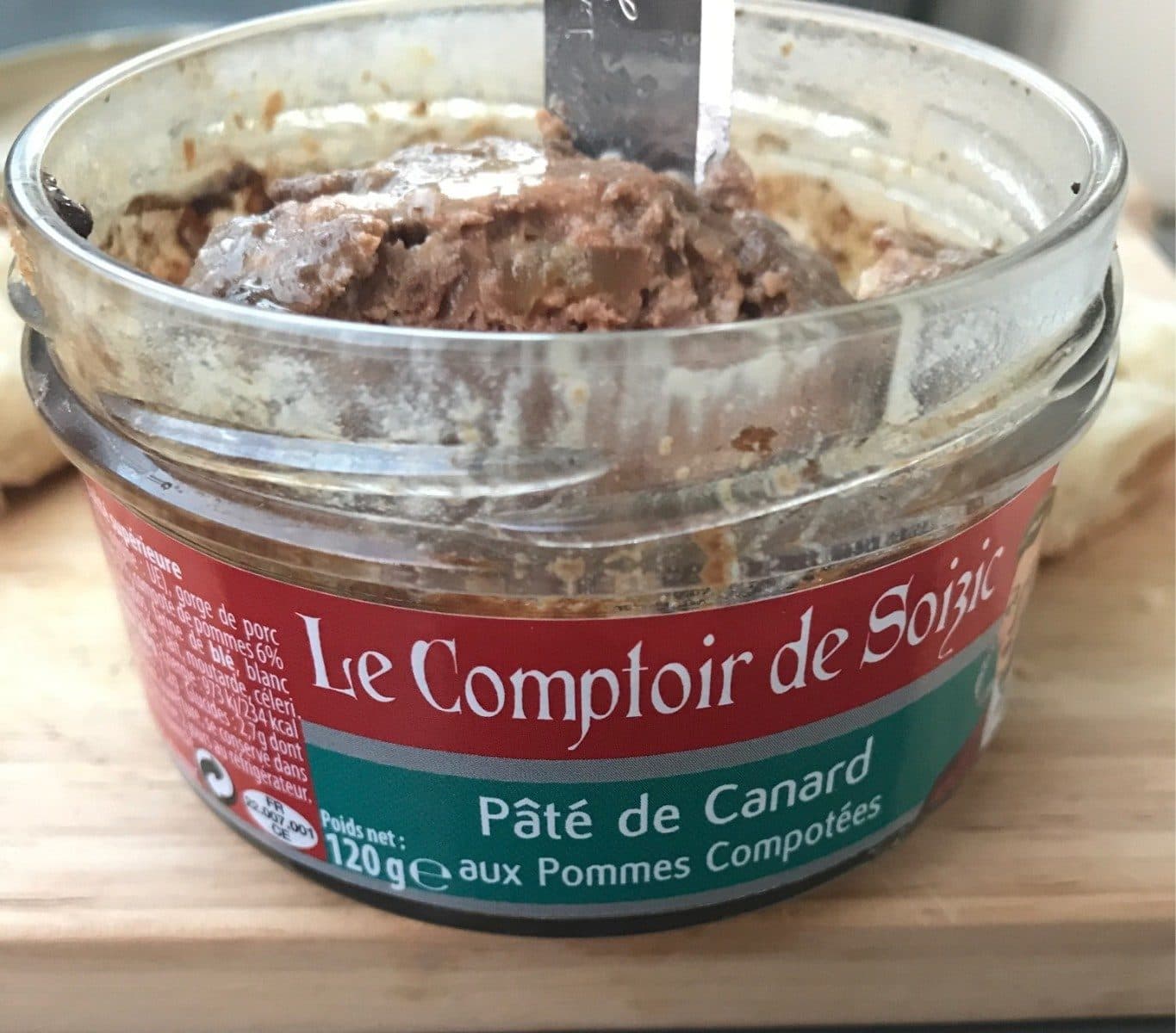 Open Food Facts Pâté de canard aux pommes compotées packshot