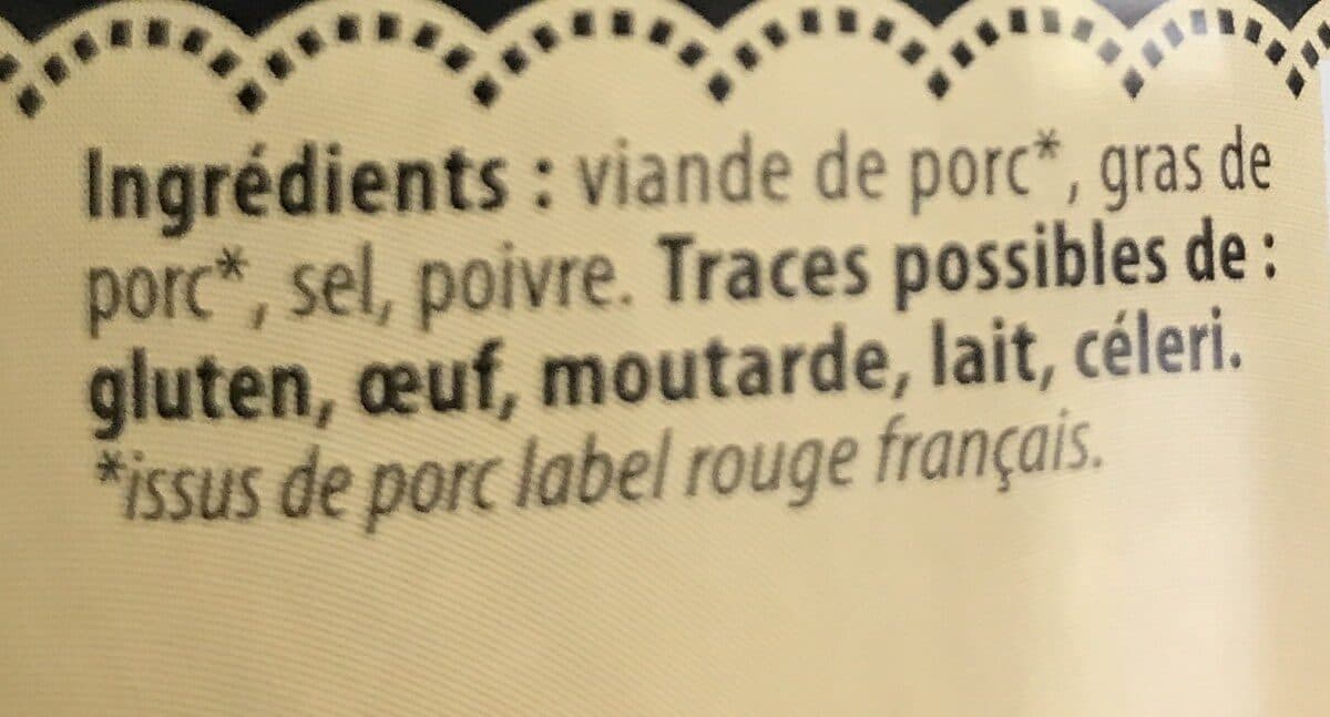 Mère Lalie Rillettes pur porc packshot