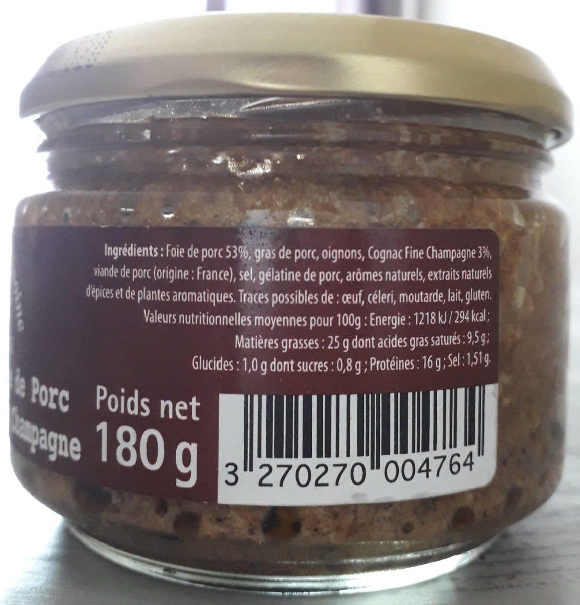 LE GERBOT D’AVOINE Confit de Foie de Porc au Cognac Fine Champagne packshot