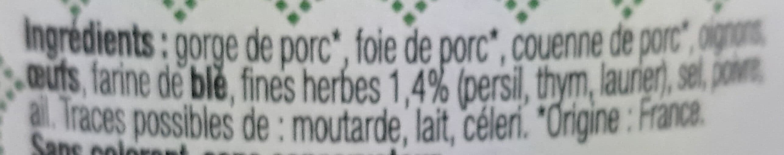 Mere Lalie Pâté de campagne breton aux fines herbes packshot