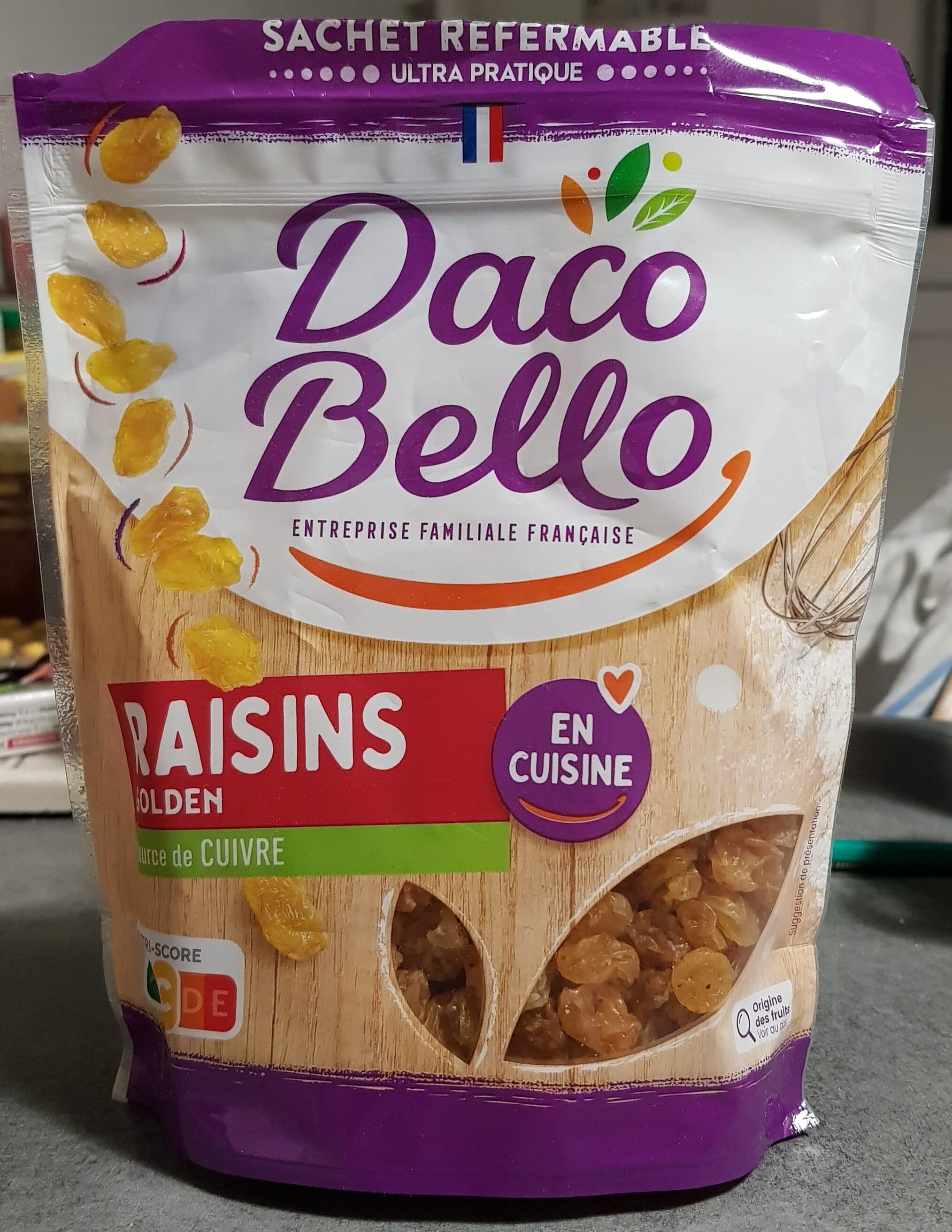daco bello raisin sec golden packshot