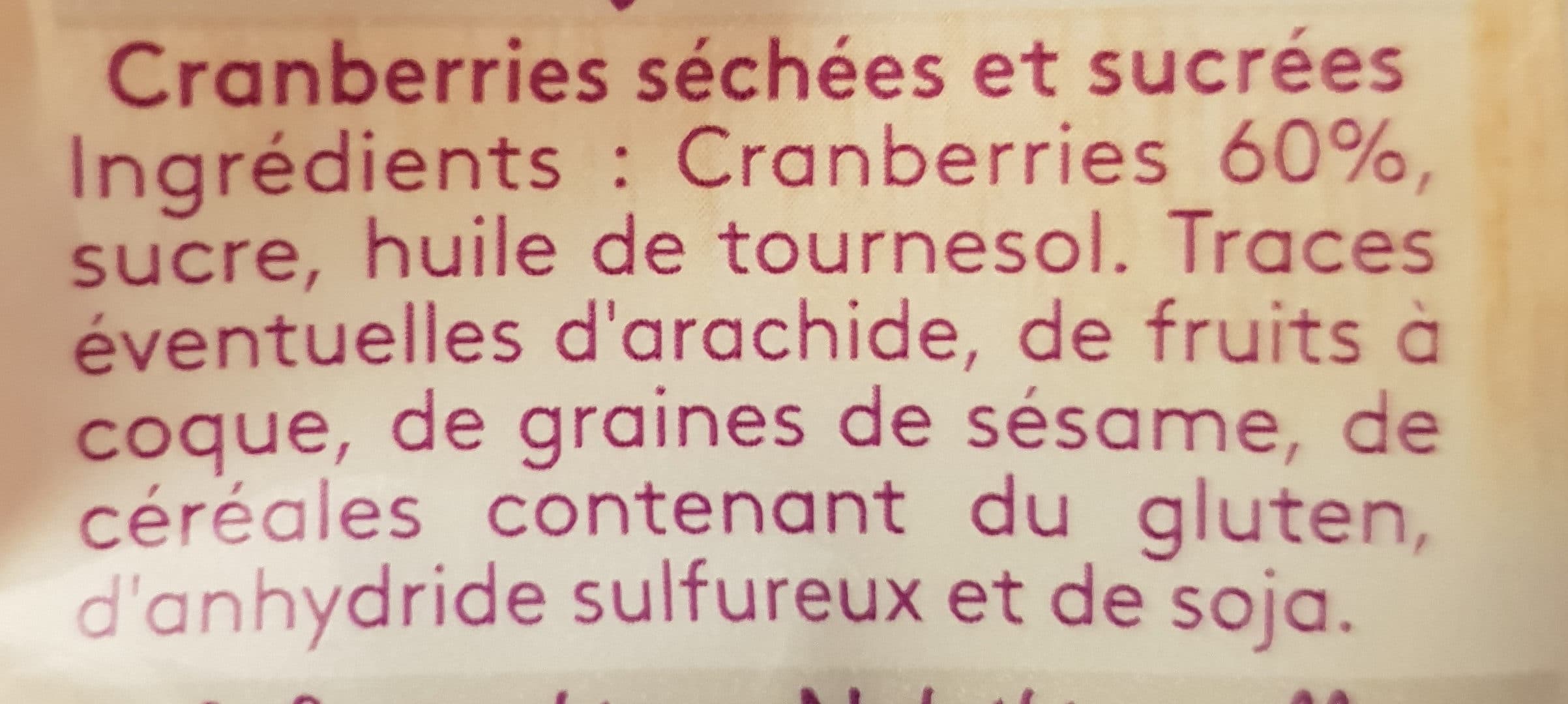 Daco Bello Cranberries packshot