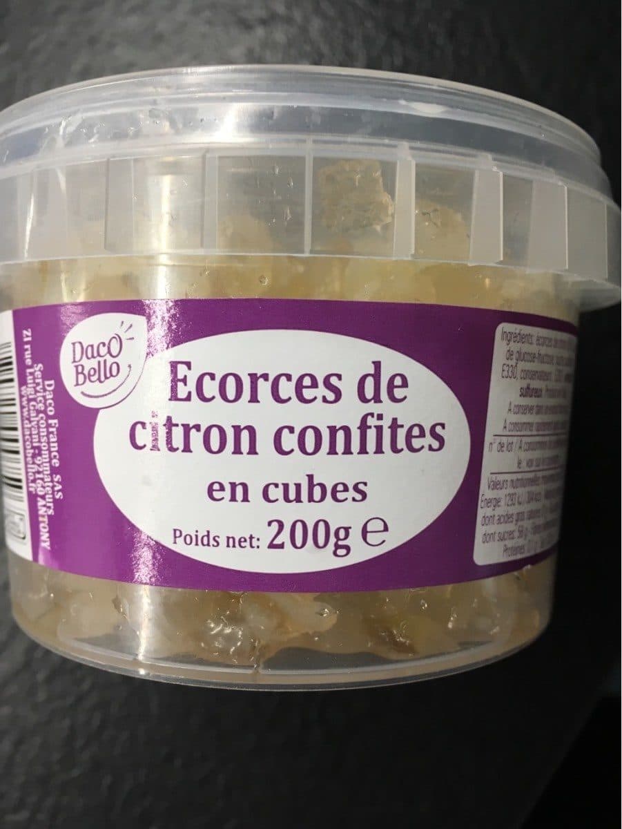 Daco Bello Ecorces de citron confites en cubes packshot
