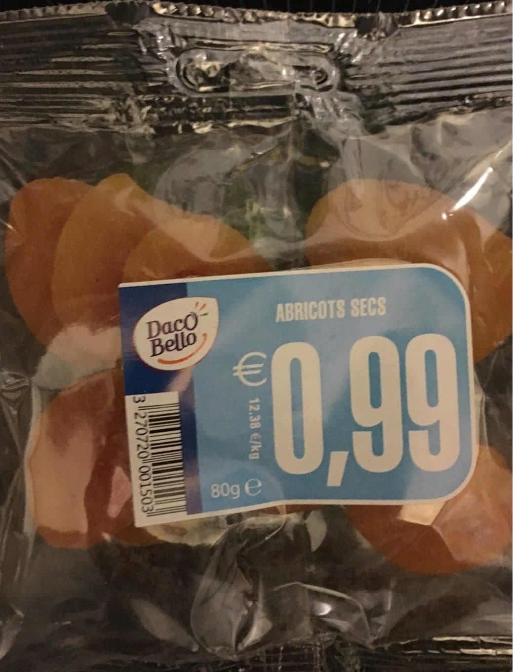 Daco Bello Abricots secs packshot