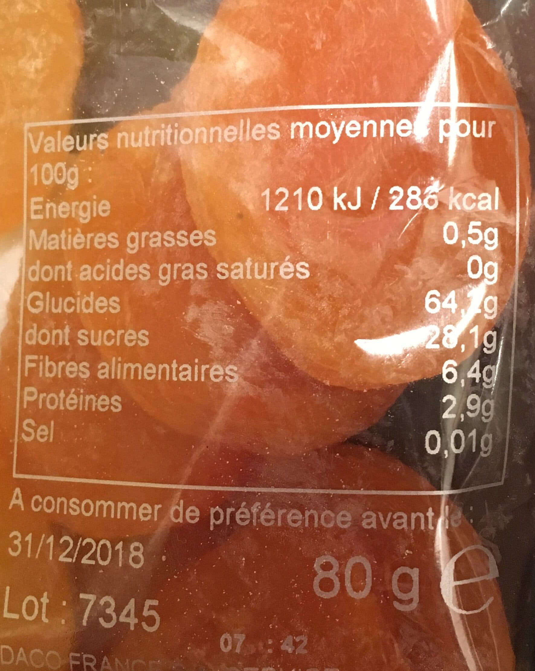 Daco Bello Abricots secs packshot