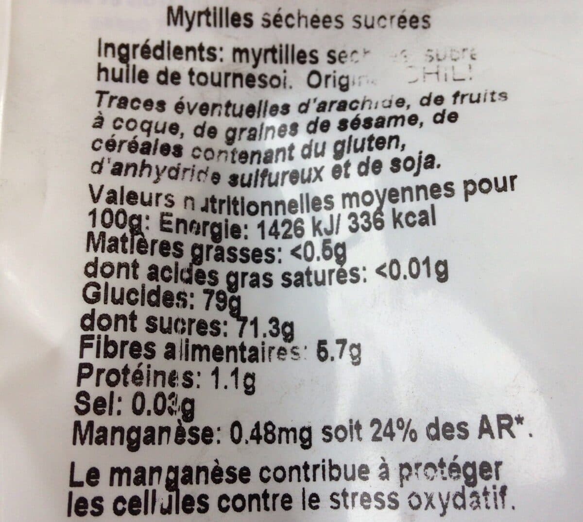 Daco Bello Myrtilles packshot