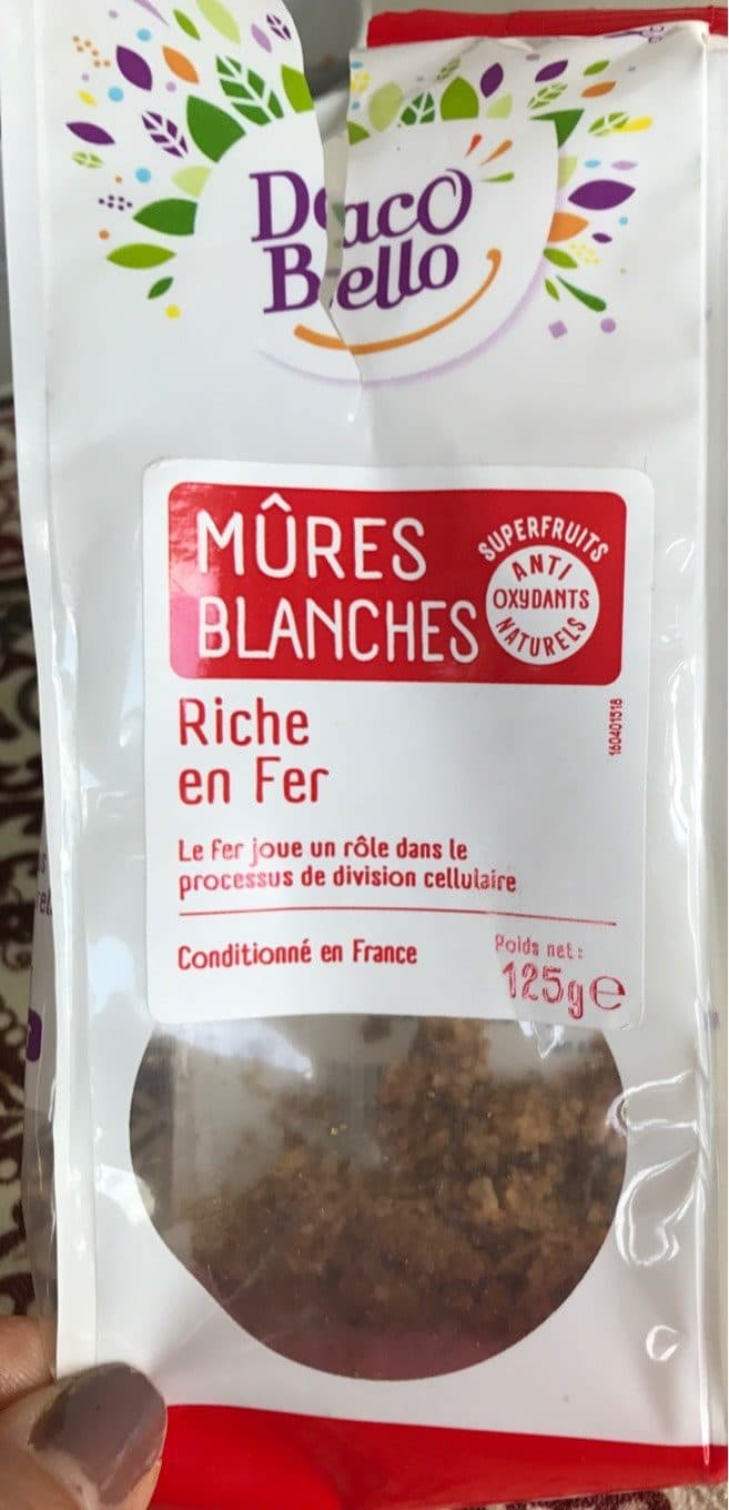 Dacco Bello Mures blanches packshot