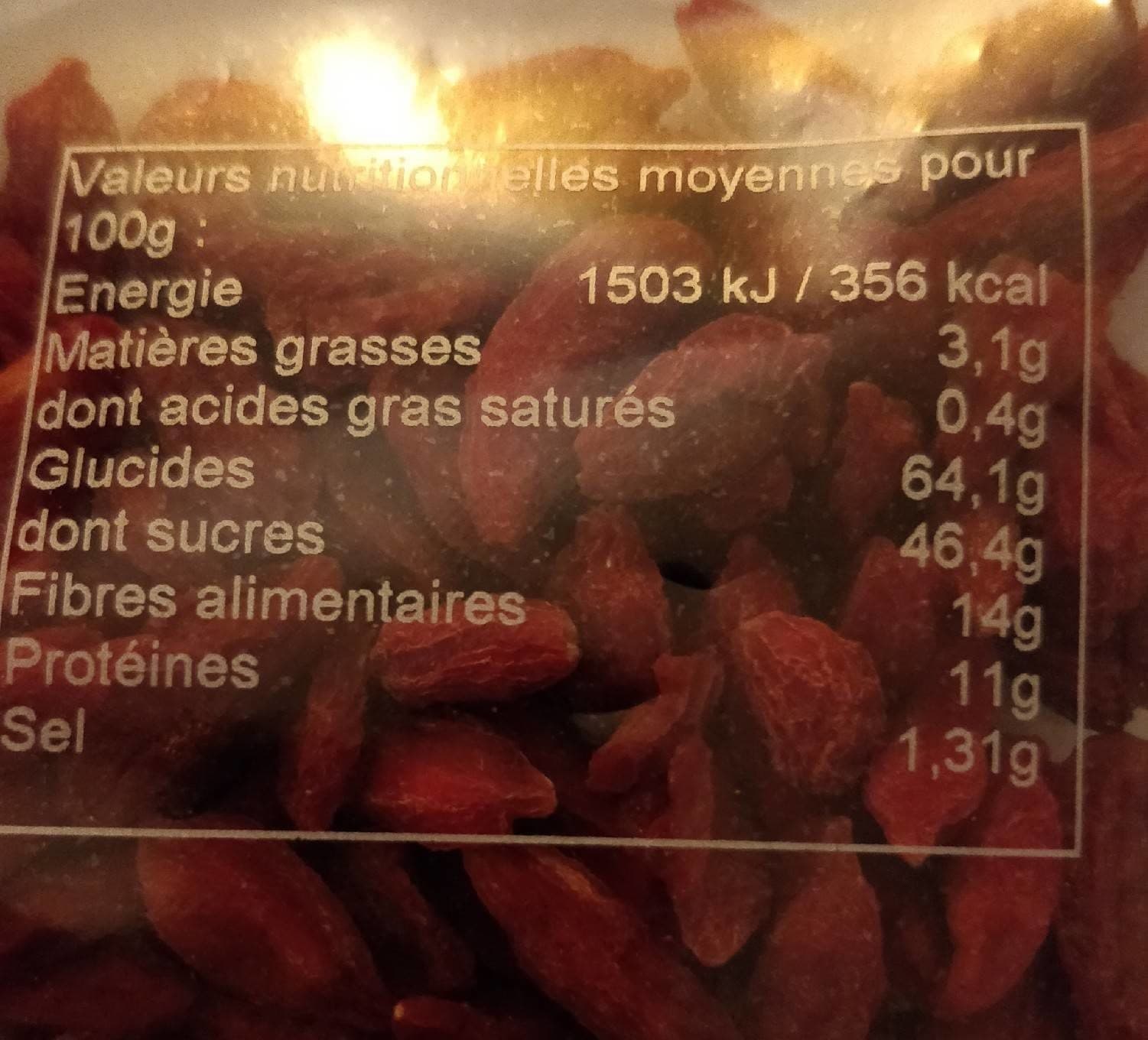 Daco Bello Baies de Goji packshot