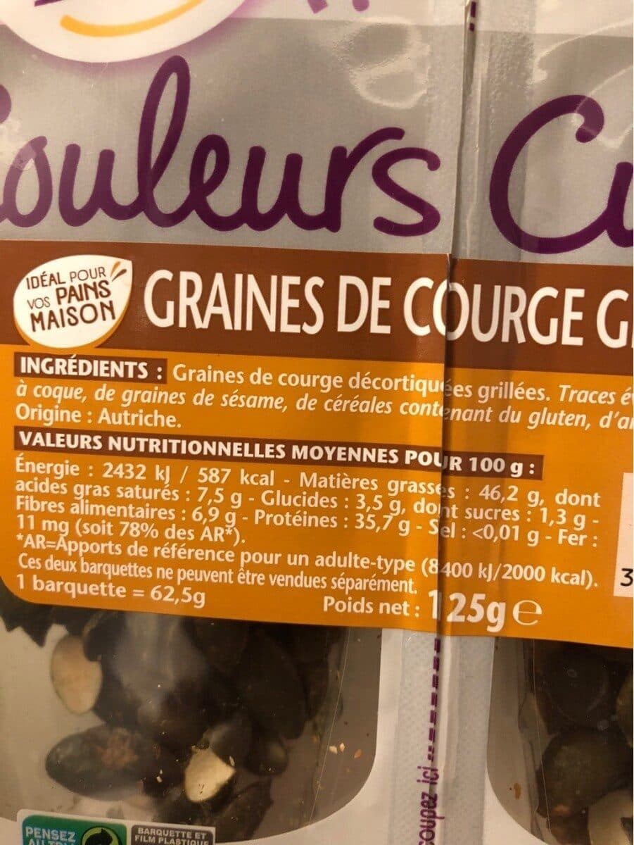 Daco Bello Graines de courge décortiquées grillées packshot