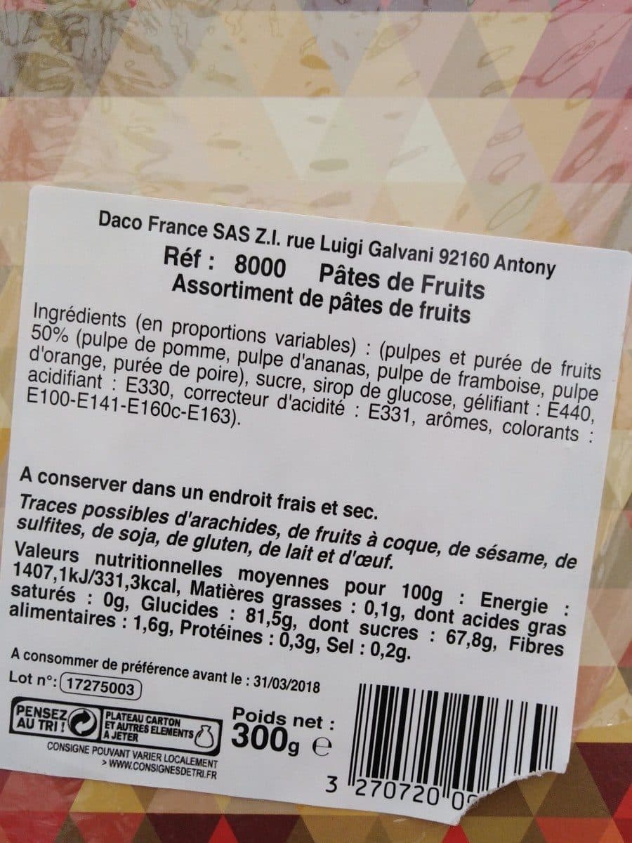 Daco Bello Pate de fruit packshot