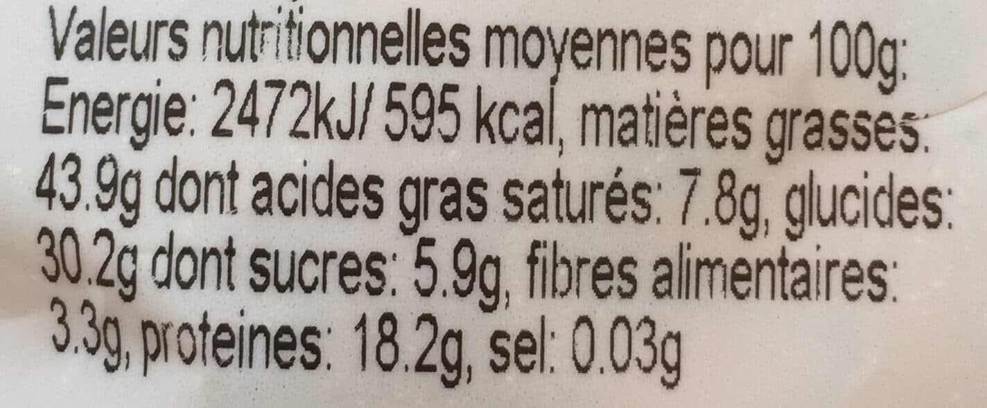 Daco Bello Noix de cajou grillées sans sel ajoutés packshot