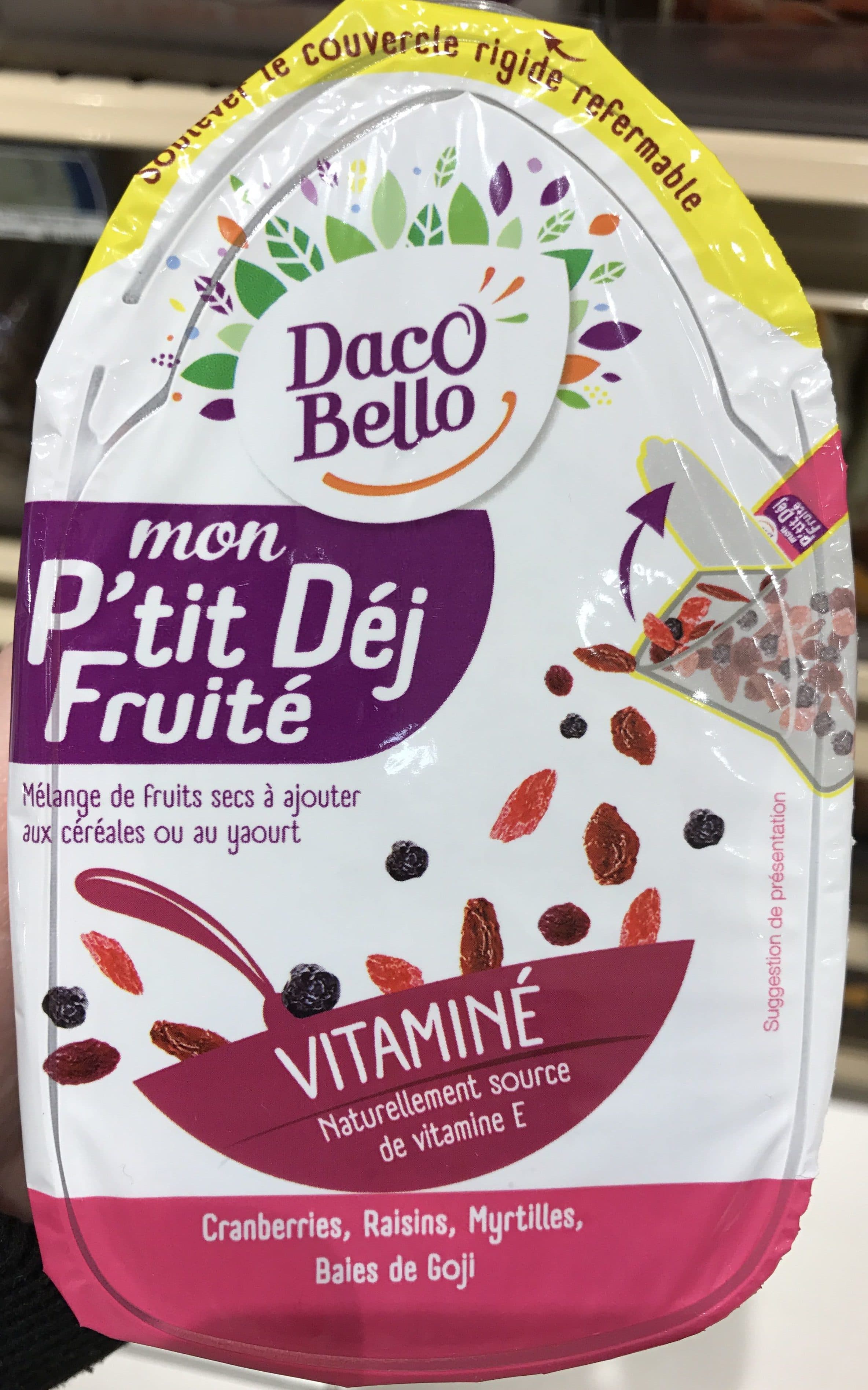 Daco Bello Mon P'tit Déj Fruité Vitaminé packshot