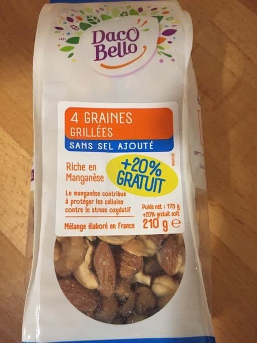 Daco Bello 4 graines grillées packshot