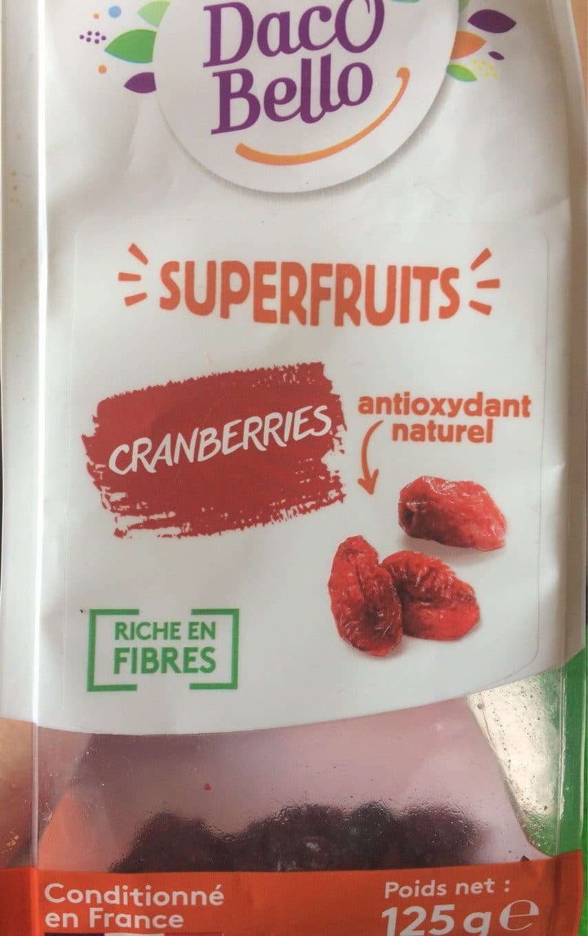 Daco Bello Cranberries packshot