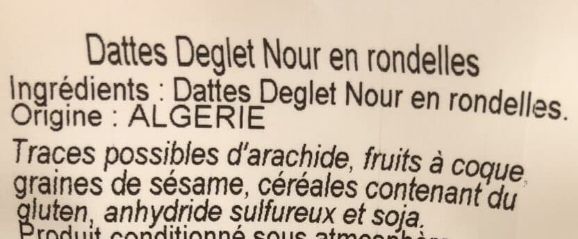 Daco Bello Dattes deglet nour sans sucres ajoutés packshot