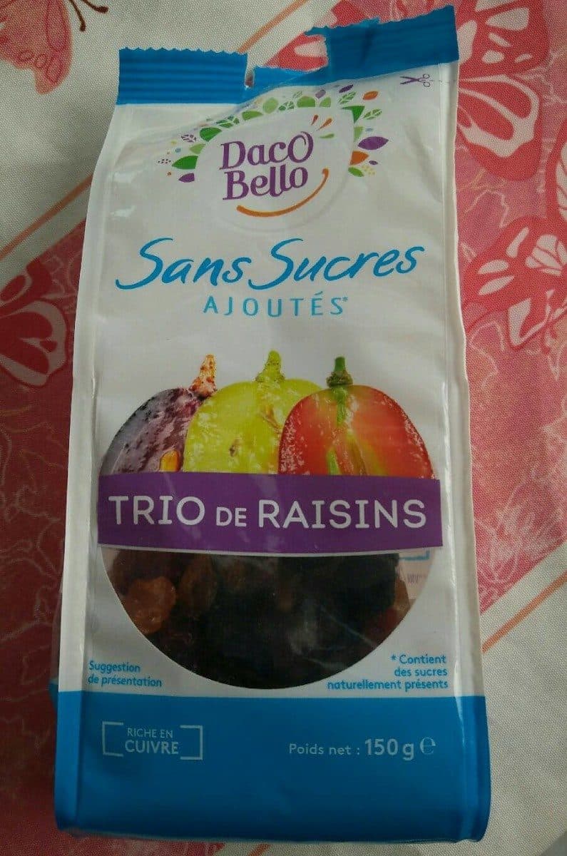 Daco Bello Trio de raisins packshot