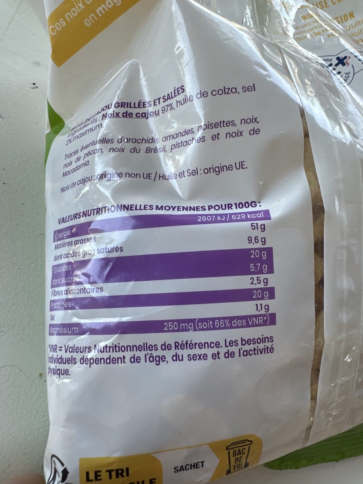 Daco Bello Noix de cajou grillées salées Daco Bello packshot