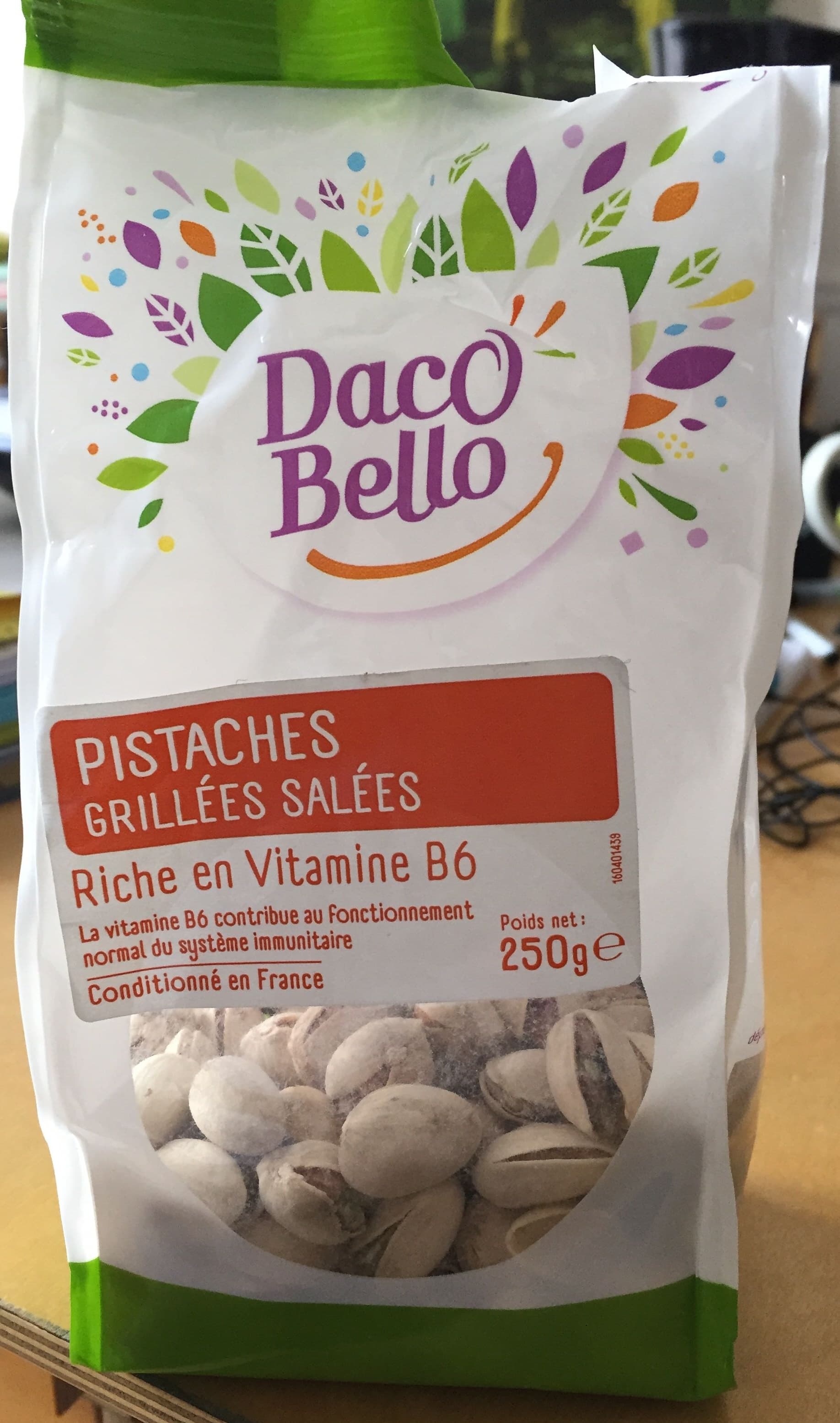 Daco Bello Pistaches grillées salées packshot