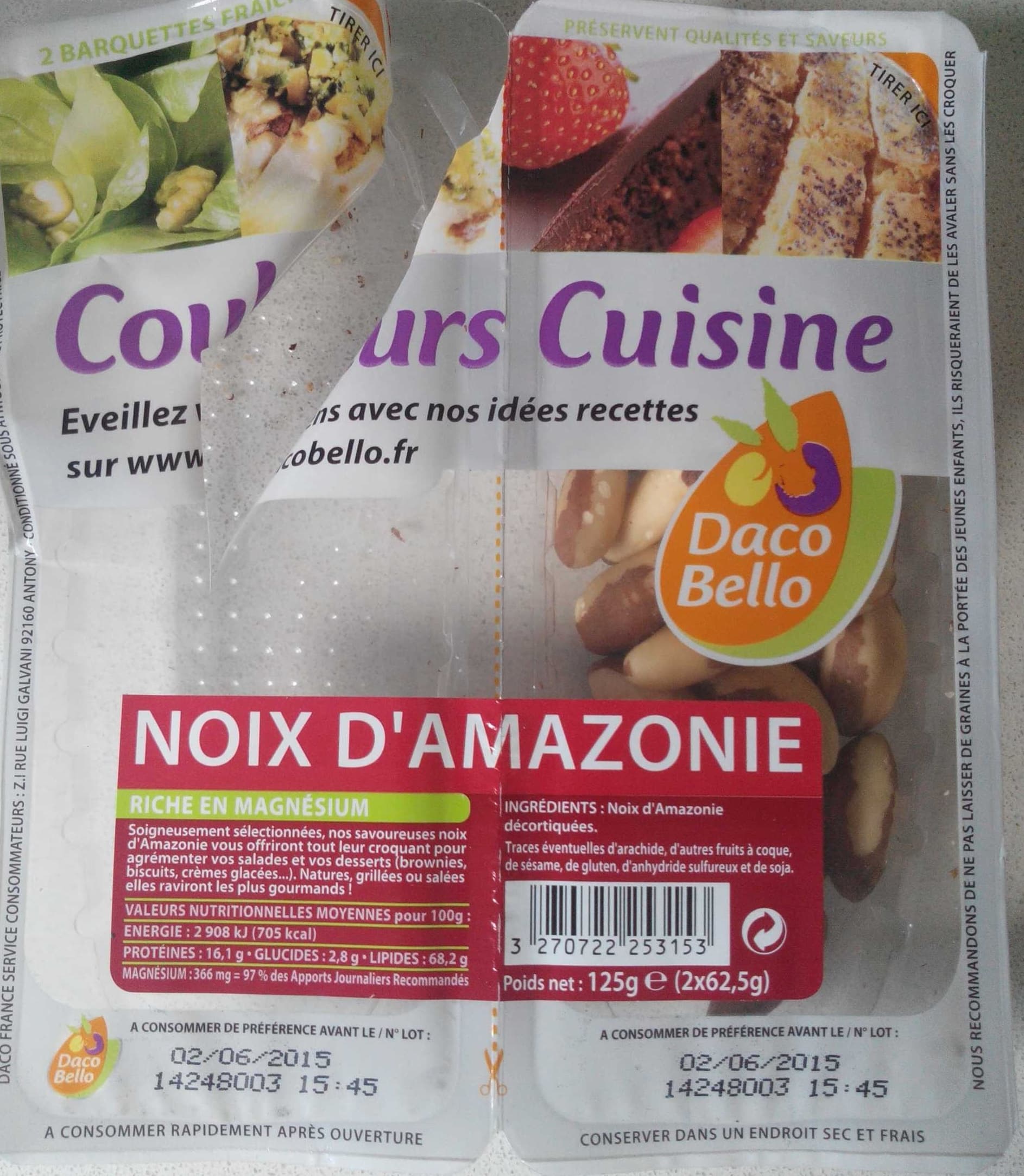 Daco bello Noix d'Amazonie packshot