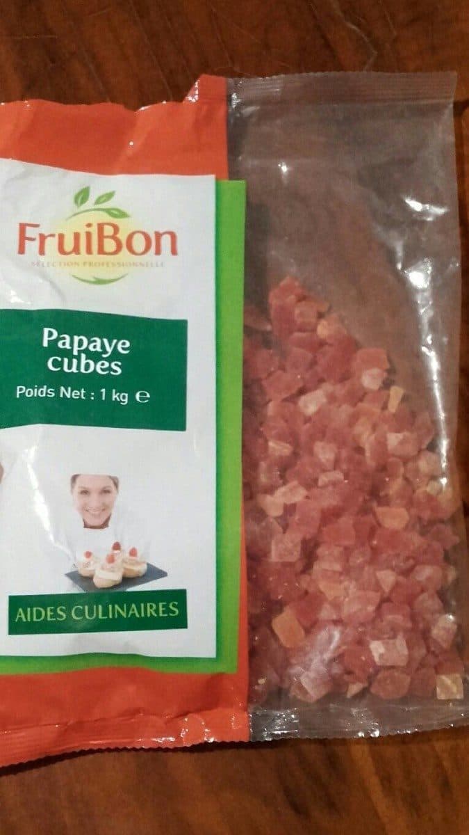 Open Food Facts Papaye cubes packshot