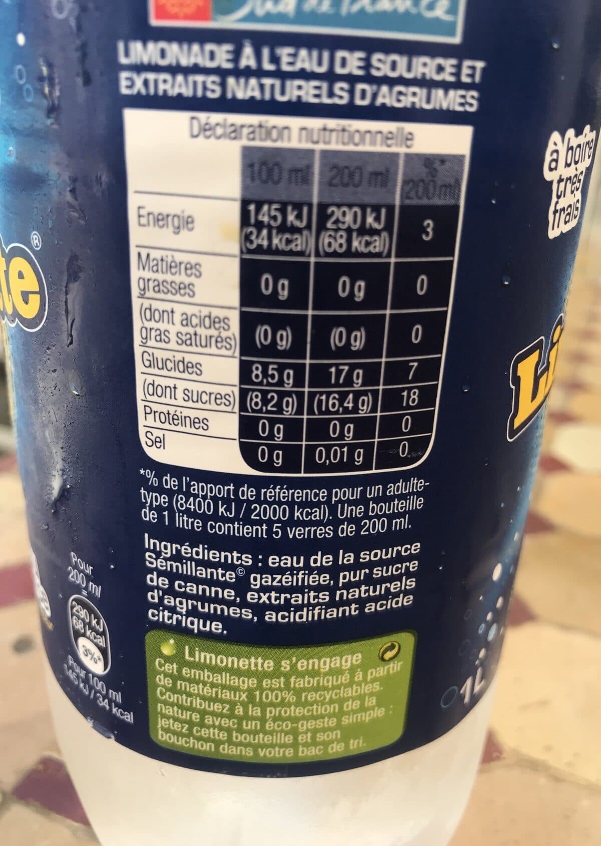 Open Food Facts Limonette packshot