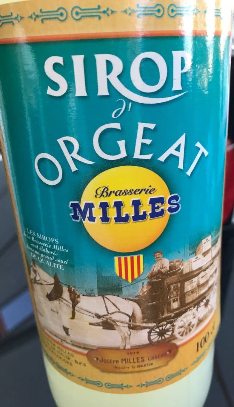 Milles Sirop d'orgeat packshot
