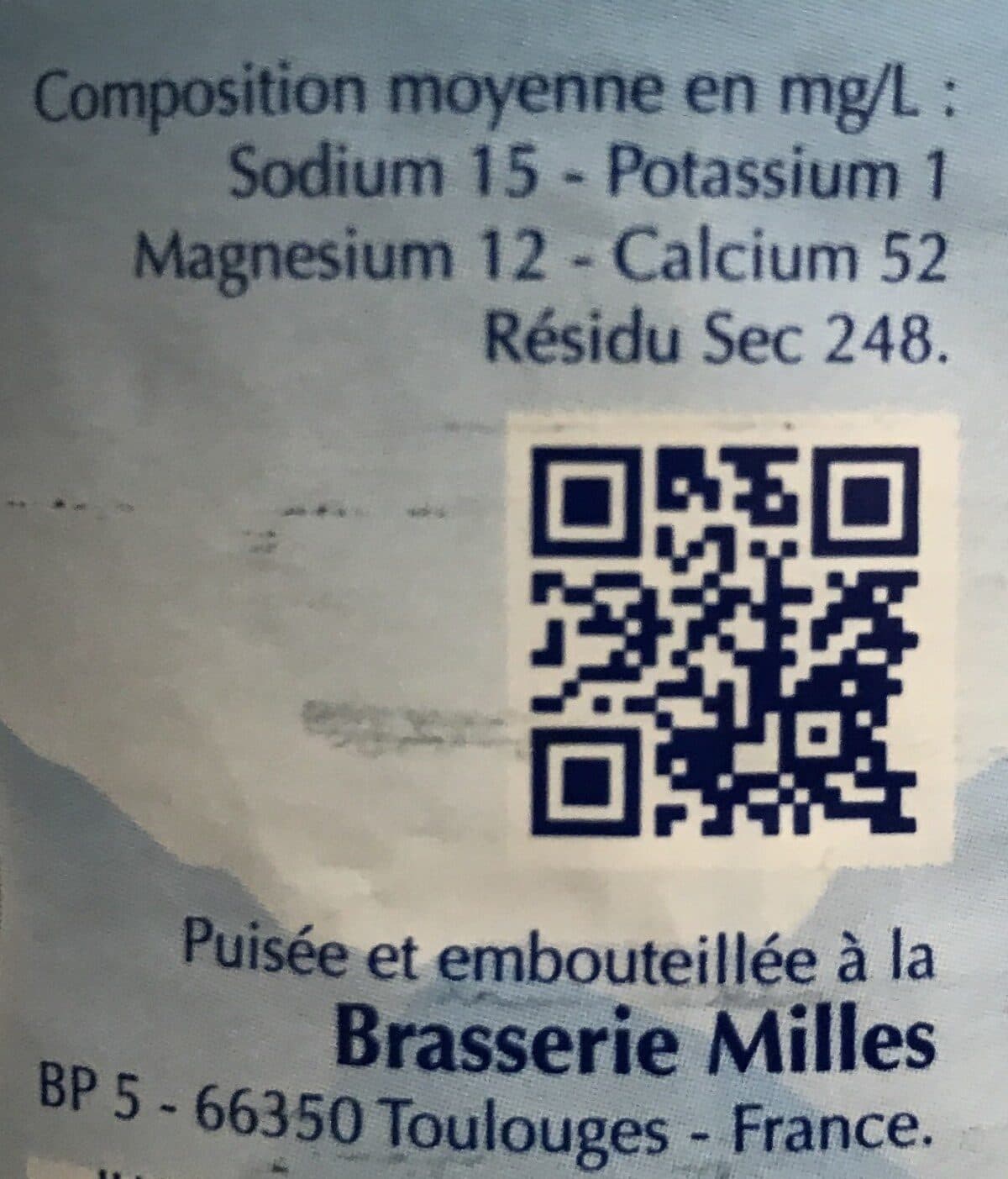 Milles Semillante eau de source plate catalane packshot