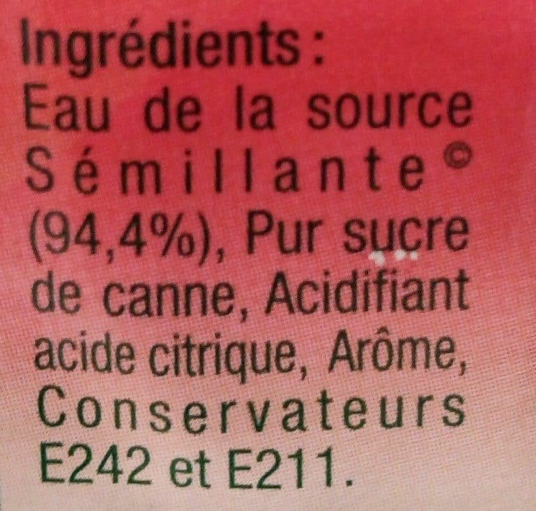 Open Food Facts Eau aromatisee Semillante Mille Gout fraise packshot