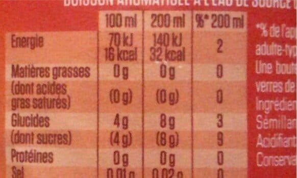 Open Food Facts Eau aromatisee Semillante Mille Gout fraise packshot