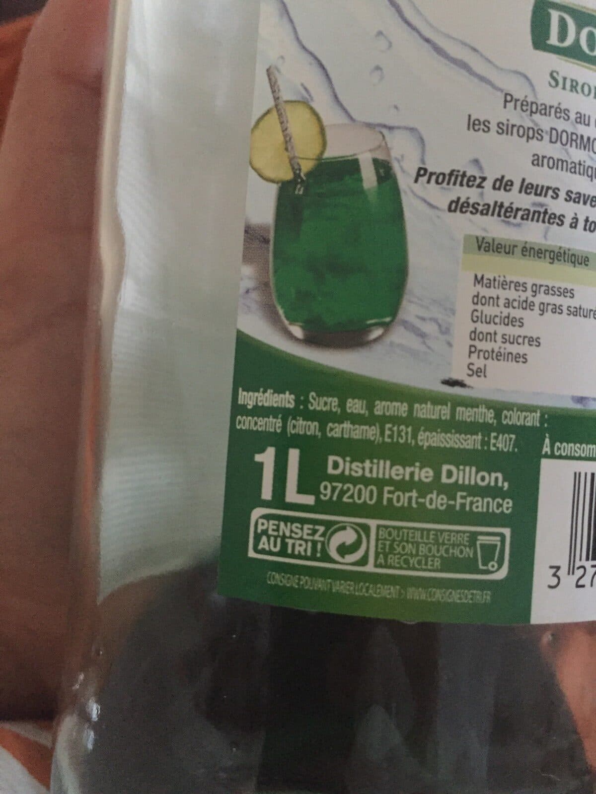 Open Food Facts Sirop De Menthe packshot