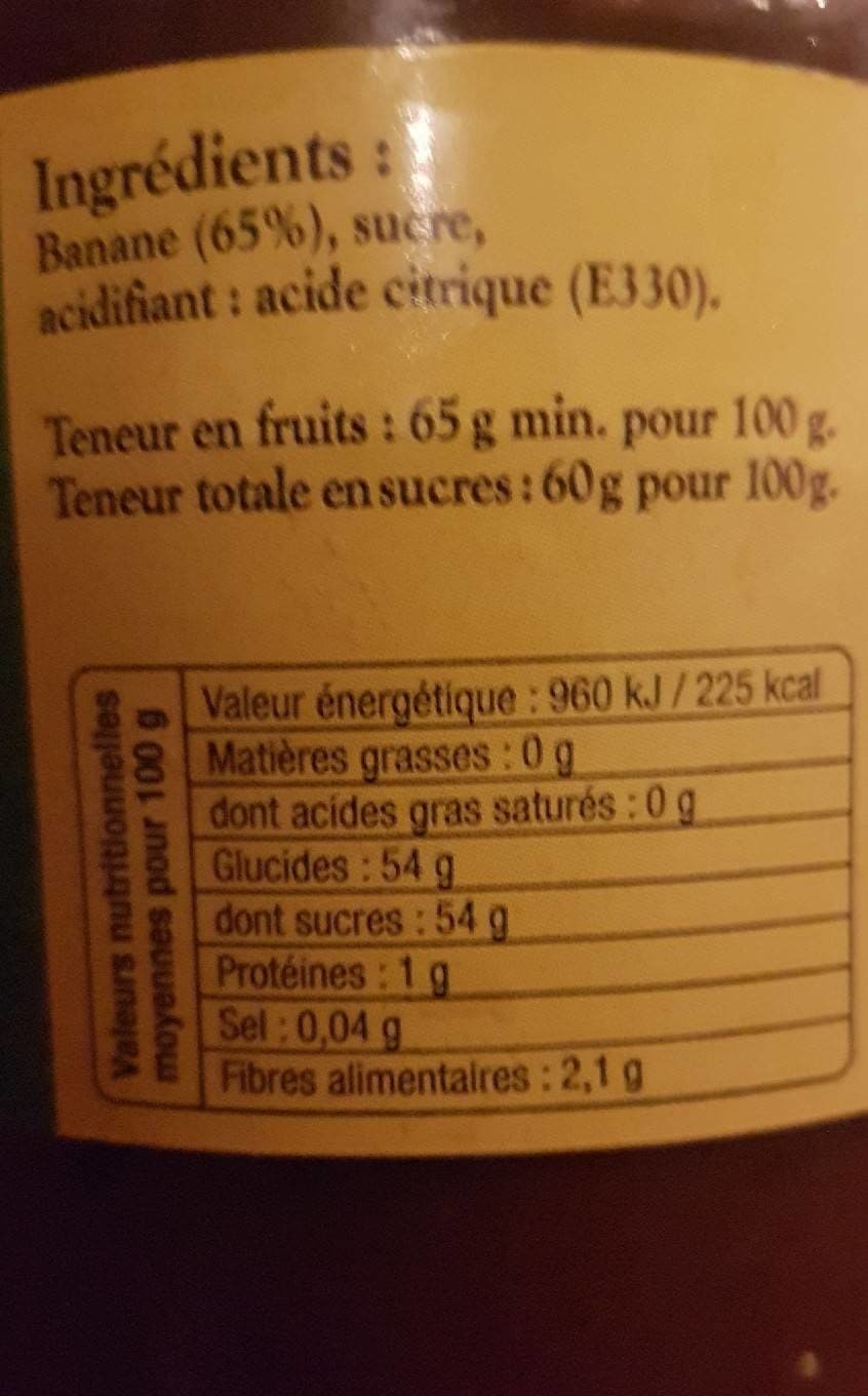 Dormoy Confiture de banane packshot