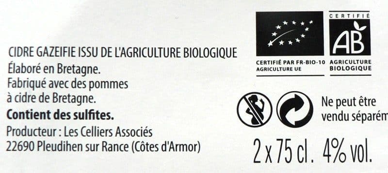 Val de Rance Cidre de Bretagne Bio - Cidre de dégustation packshot